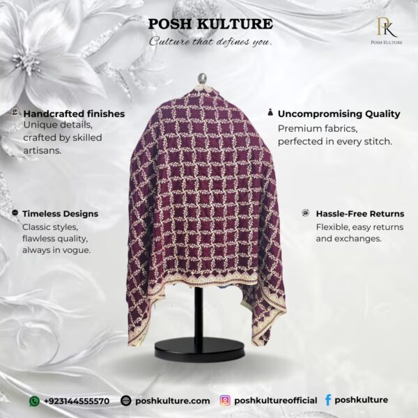 Embroidered Velvet Shawls - Image 3