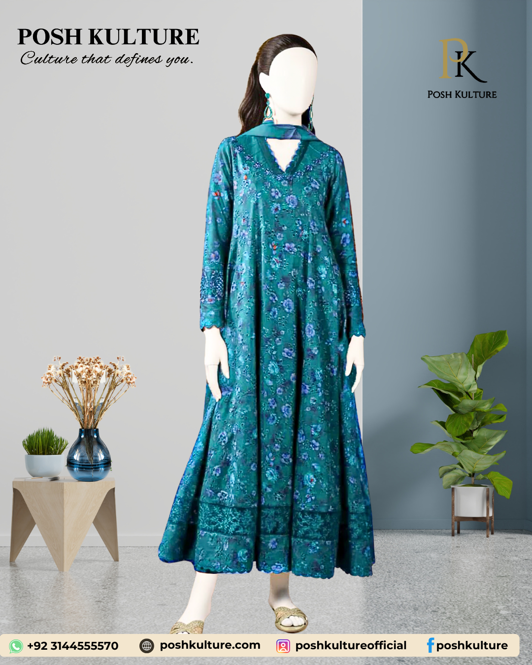 deep-teal-luxury-print-dhanak-3pc-unstitched-ensemble