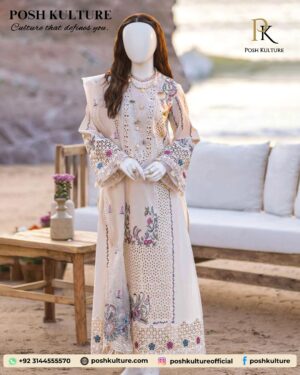 Representing Premium Heavy Embroidered Dhanak Suit