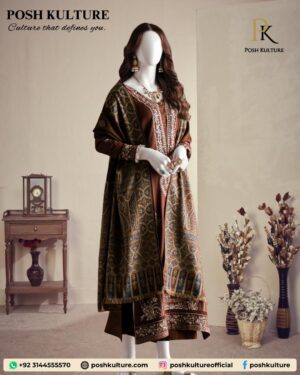 Winter Opulence Dhanak Embroidered Suit