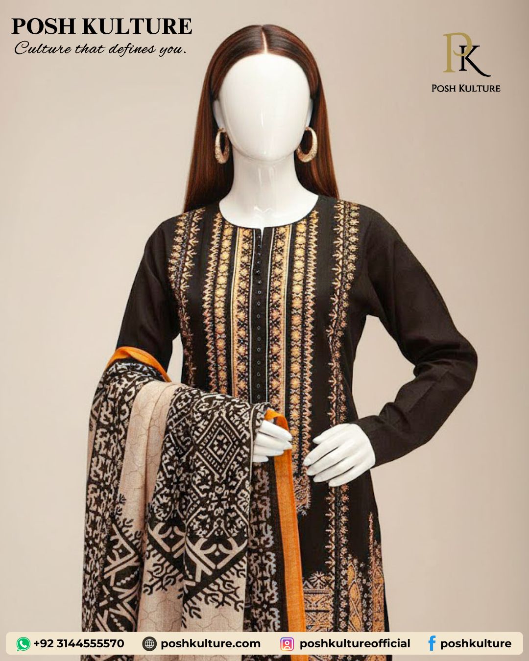 bold-black-dhanak-suit-heavy-embroidered-front-daman-with-printed-wool-shawl