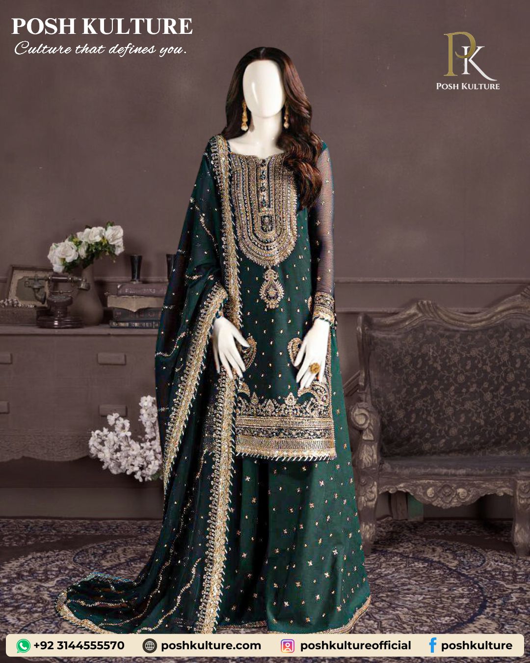 emerald-heavy-embroidery-chiffon-3pc-suit