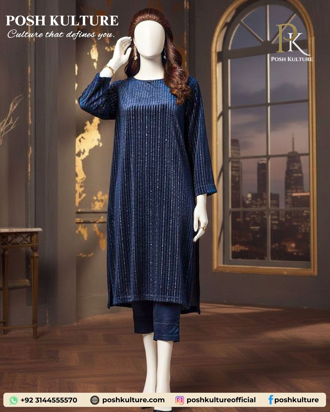 chic-midnight-blue-chamki-velvet-2pc-suit-luxurious-unstitched-winter-fabric