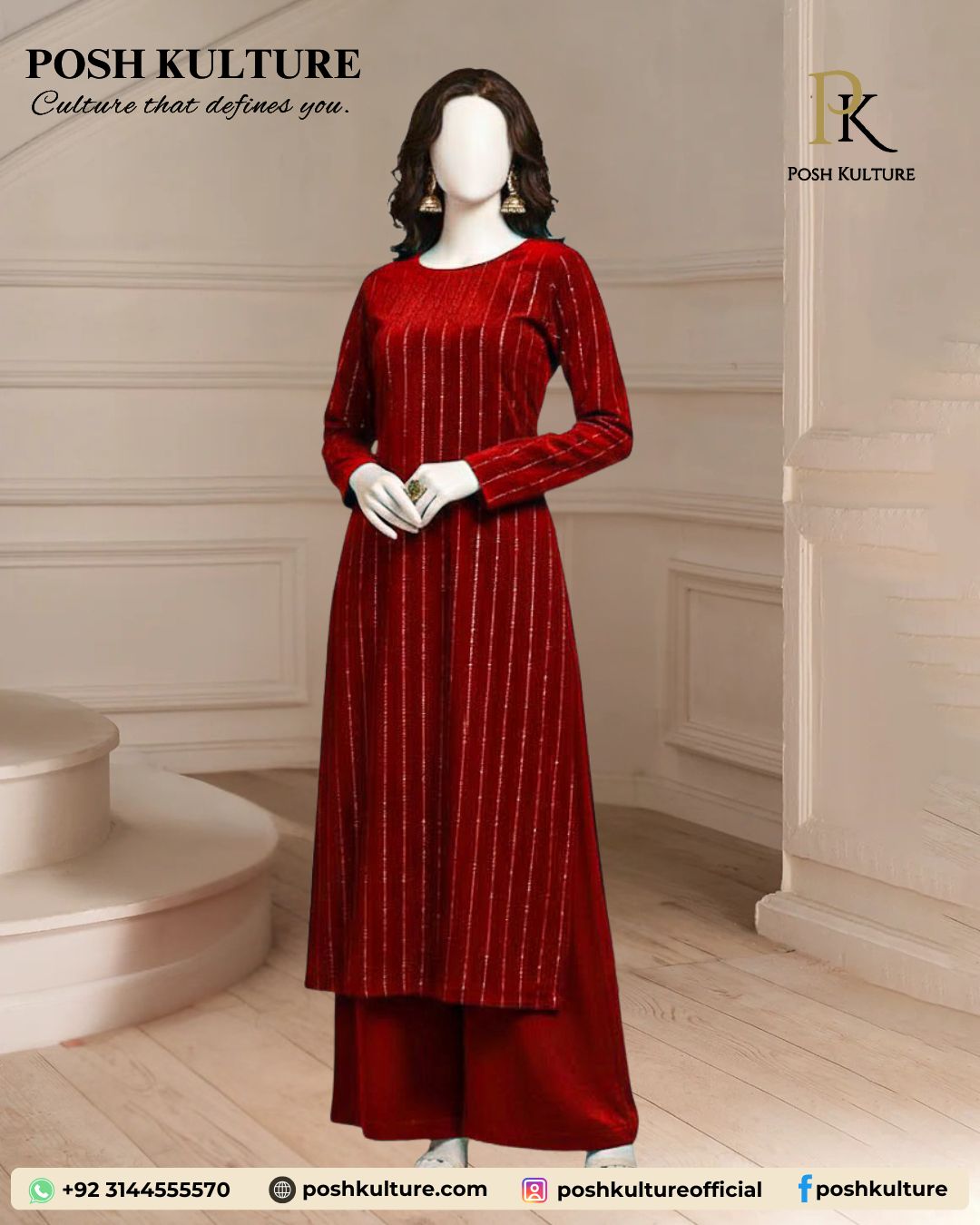 rich-red-chamki-velvet-unstitched-2pc-suit-glamorous-winter-party-fabric