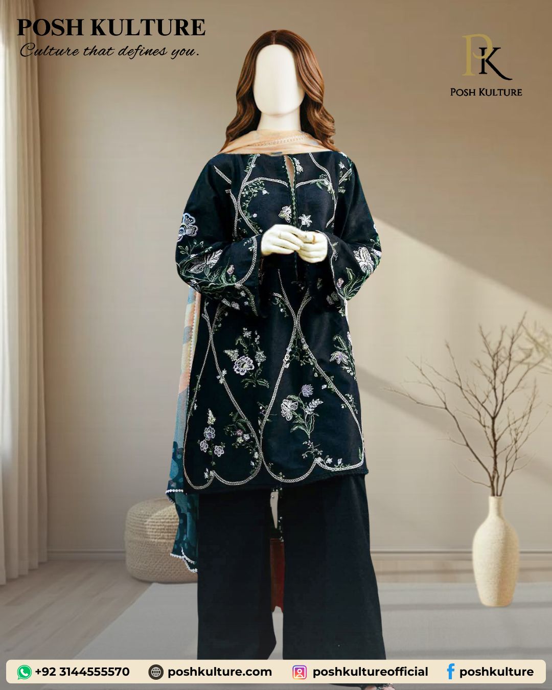 premium-black-heavy-embroidered-dhanak-suit-with-luxury-printed-wool-shawl