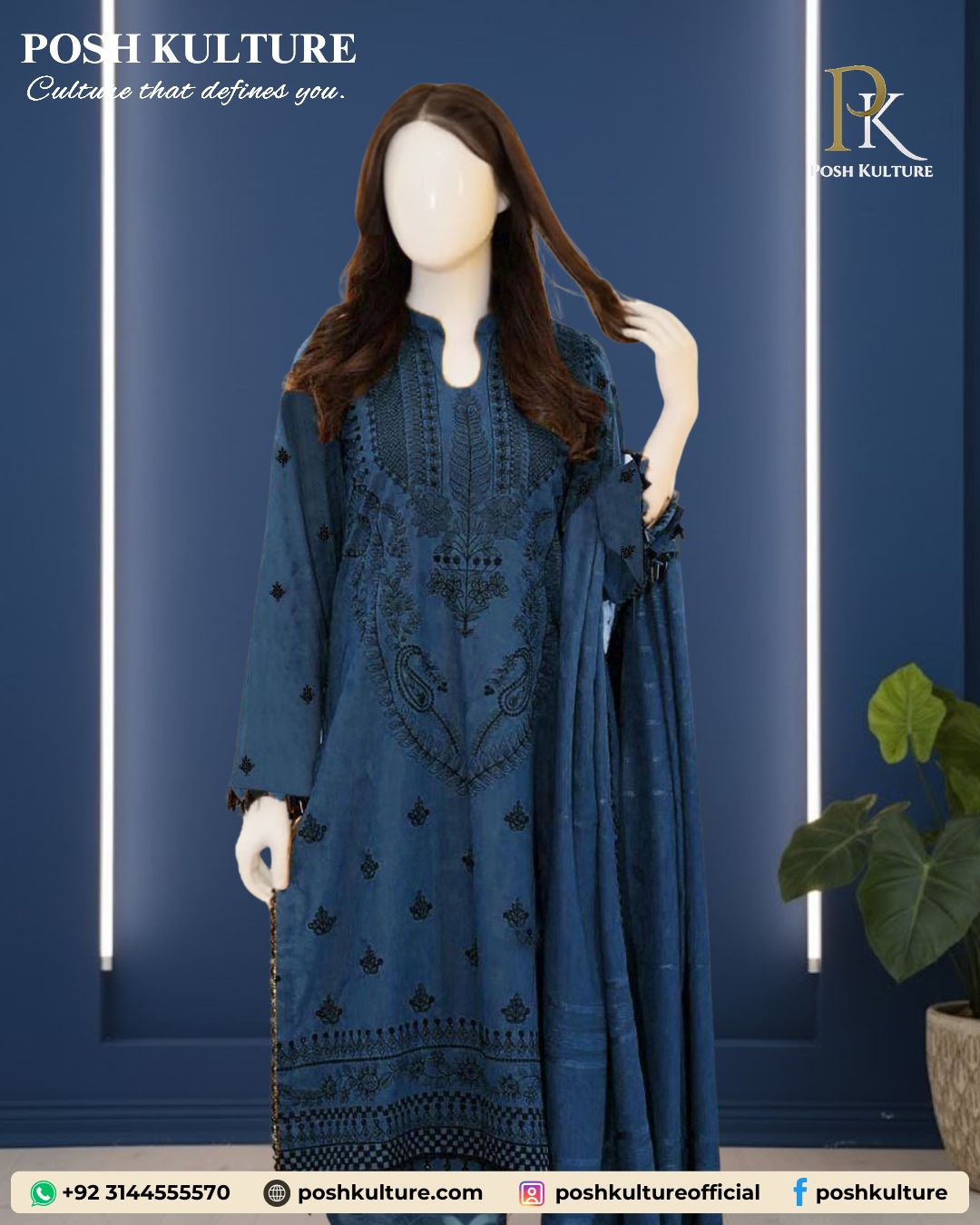 deep-teal-dhanak-with-black-thread-work-3pc-suit