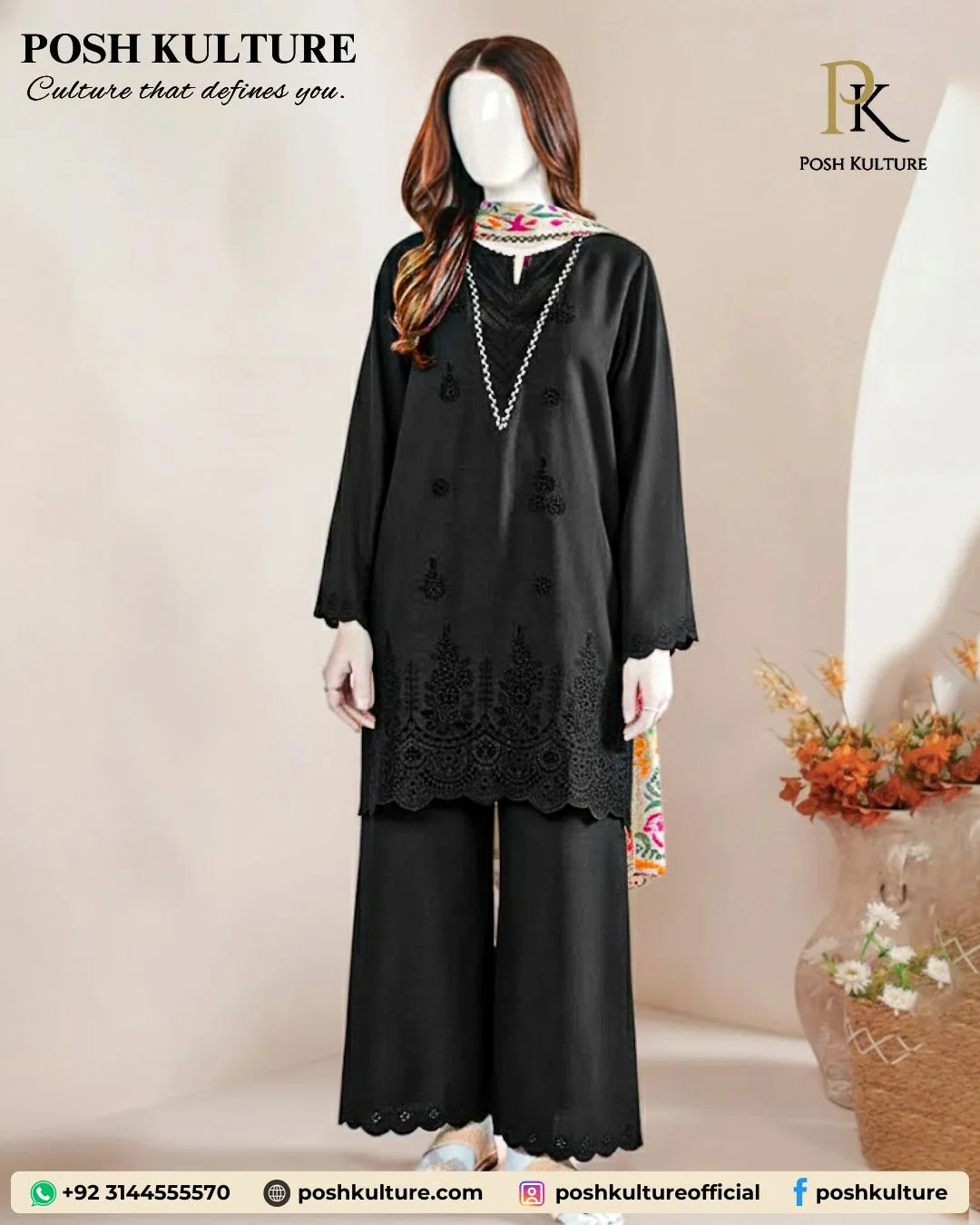 black-luxury-embroidered-dhanak-suit-3-piece-chicken-kari-vibrant-floral-shawl