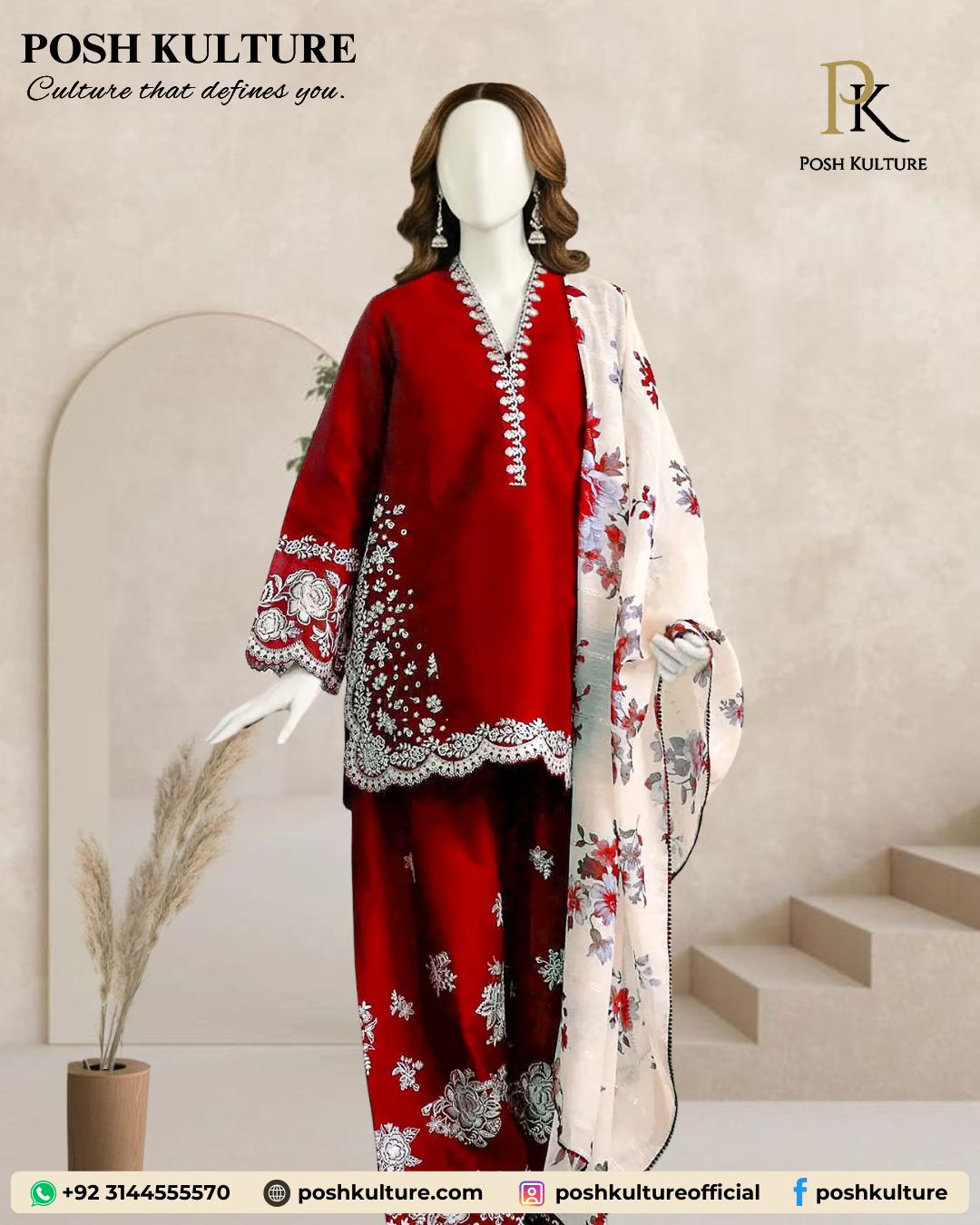 zara-shahjahan-luxury-embroidered-scarlet-red-dhanak-suit-3-piece-with-wool-printed-shawl