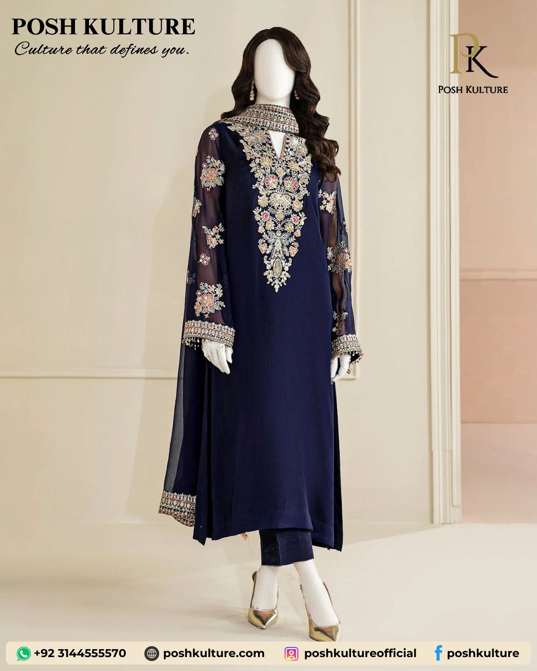 premium-navy-blue-embroidered-chiffon-formal-suit