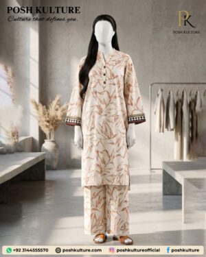 Autumn Whisper – Digital Printed Lawn 2PC Co-ords Set