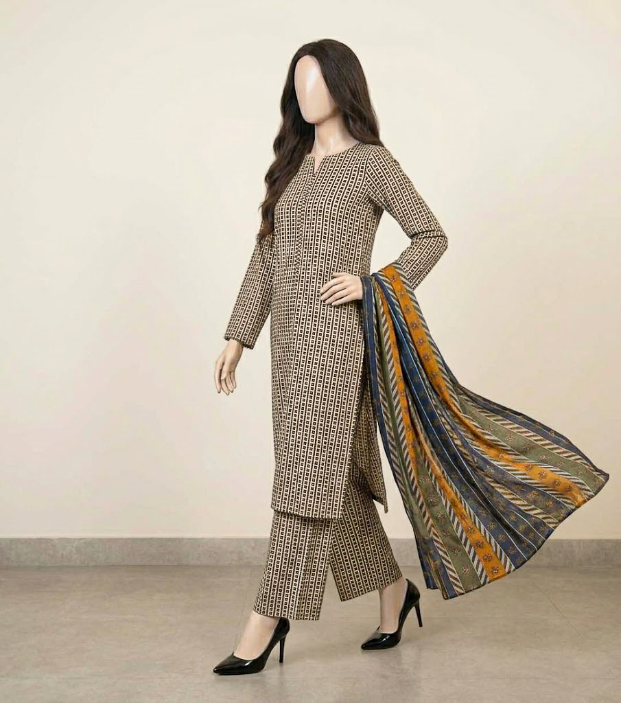 Digital Printed Lawn Suit with Swiss Voil Dupatta