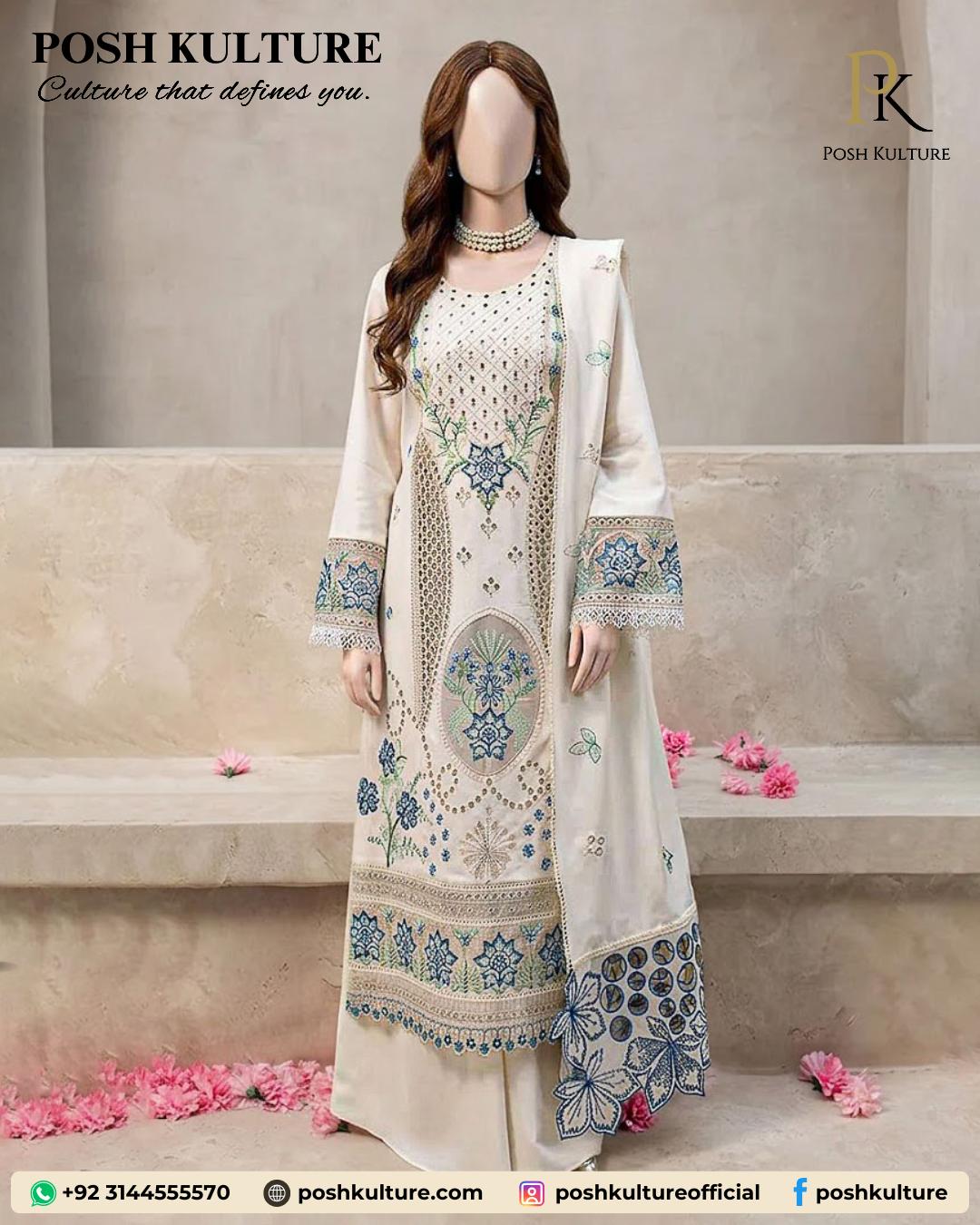 premium-chicken-kari-cotton-suit-with-embroidered-chiffon-dupatta