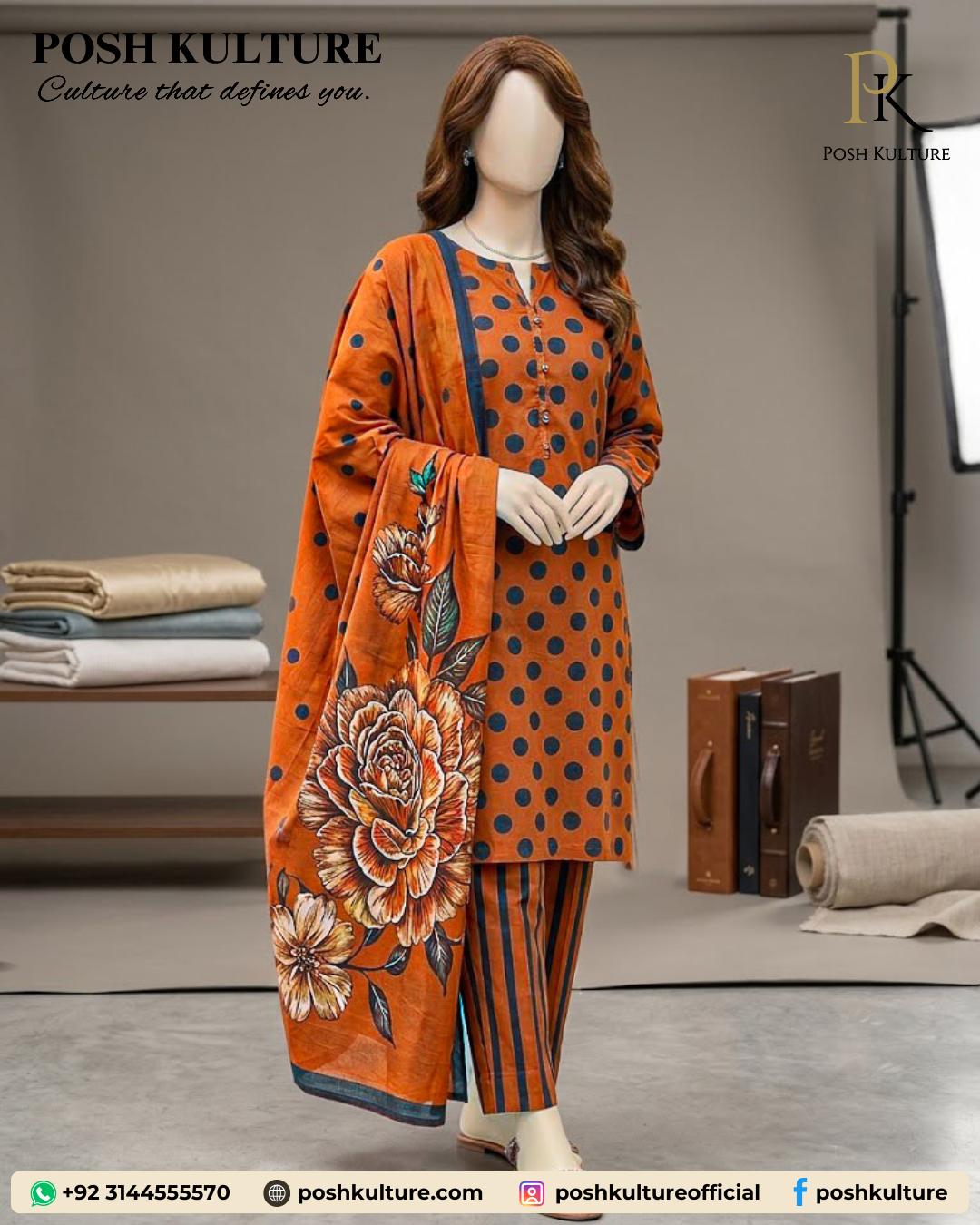 orange-black-digital-printed-lawn-suit-with-dupatta